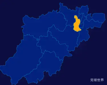 echarts杭州市地图闪烁效果实例